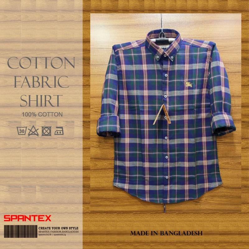 Premium Quality full Cartoon Check Shirt for Mens by SPANTEX