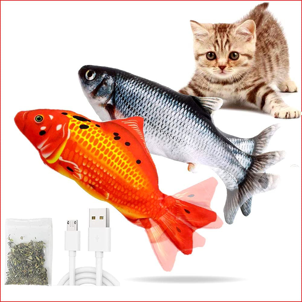 Dancing Fish Toy For Baby And Indoor Cats Red Fish