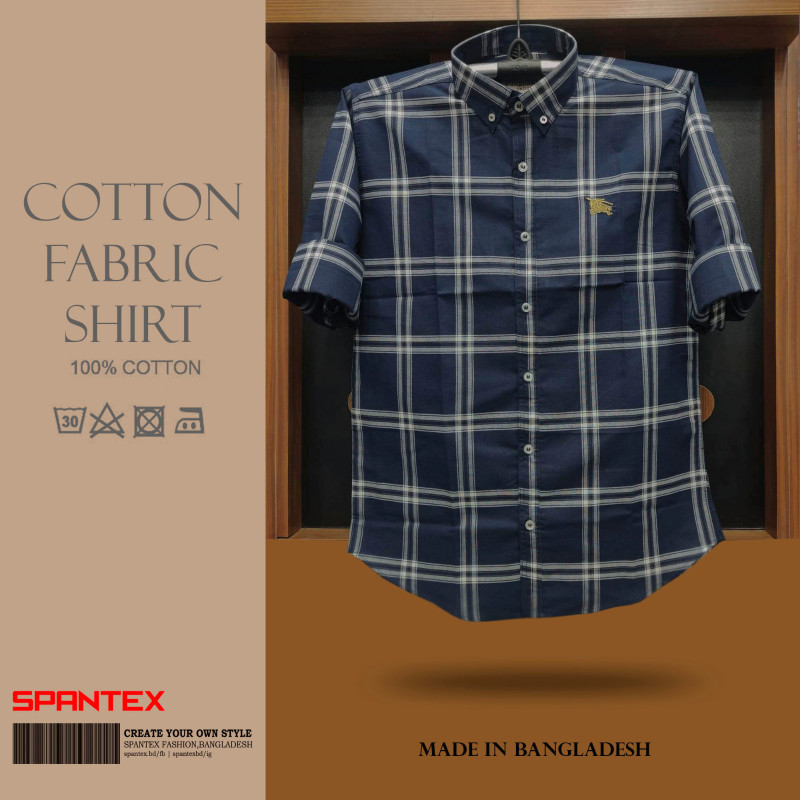 Premium Quality full Cartoon Check Shirt for Mens by SPANTEX