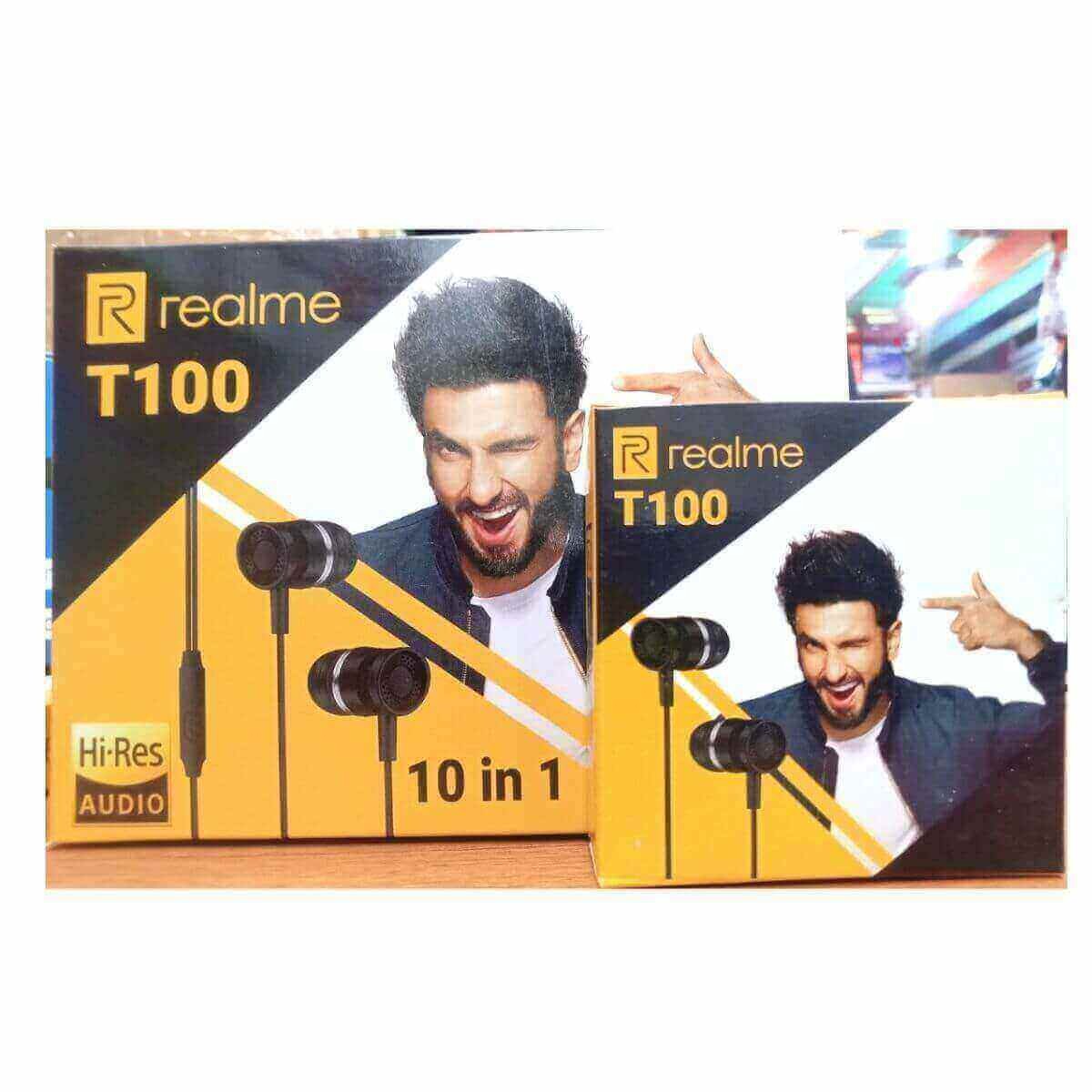 Realme T100 10 in 1 Box Earphone {Per Pcs}