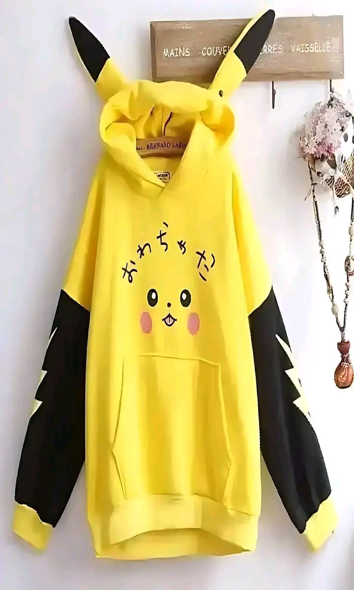 Women Hoodie Trendy Casual Hooded Tops Pullover Yellow