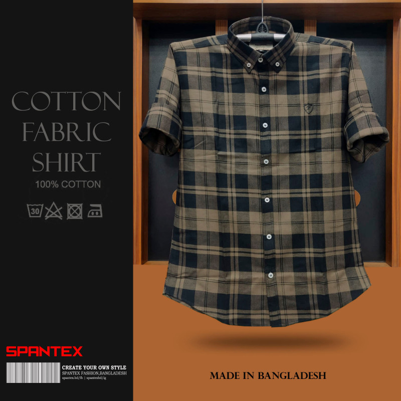 Premium Quality full Cartoon Check Shirt for Mens by SPANTEX