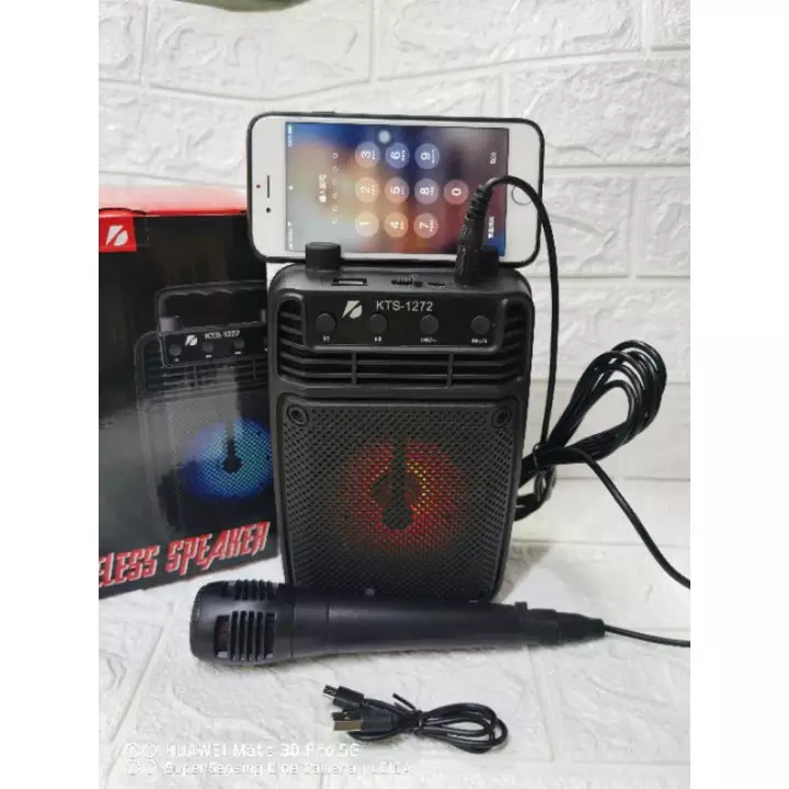 Wireless Portable Kts Bluetooth Speaker With Led Light Speaker Machine Multi Function